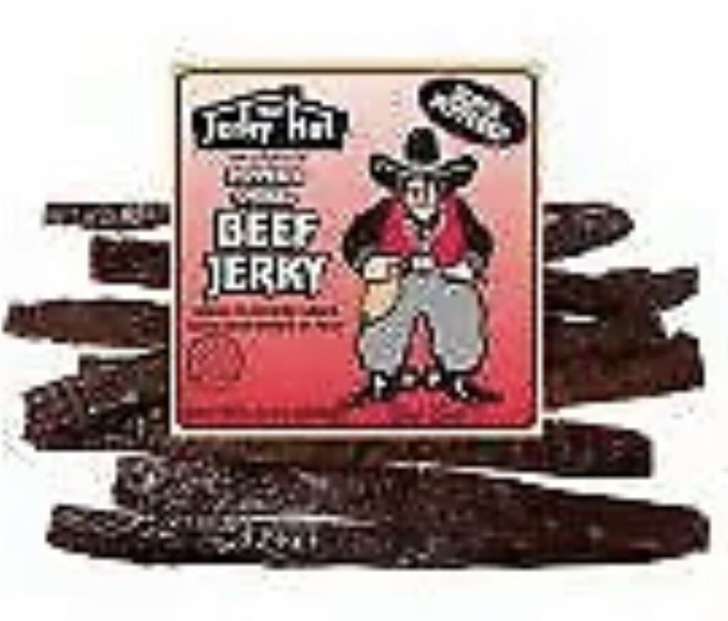 Bad Bart Cracked Black Peppered Jerky Hut Beef Jerky 1/2 Pound Bag 8oz Package