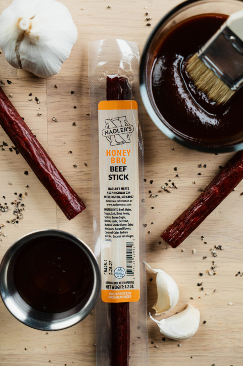 Nadler’s Beef Honey BBQ Sticks 16 Pack 1.2oz Premium Meat Snack High Protein