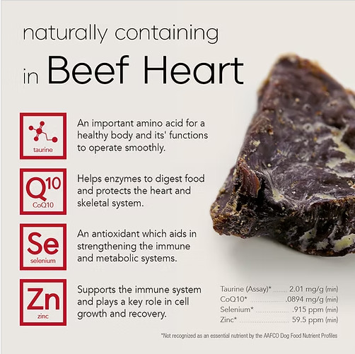 ‘O Jerky 100% Beef Heart for Dogs, Single Ingredient, Sourced & Made in USA 8oz