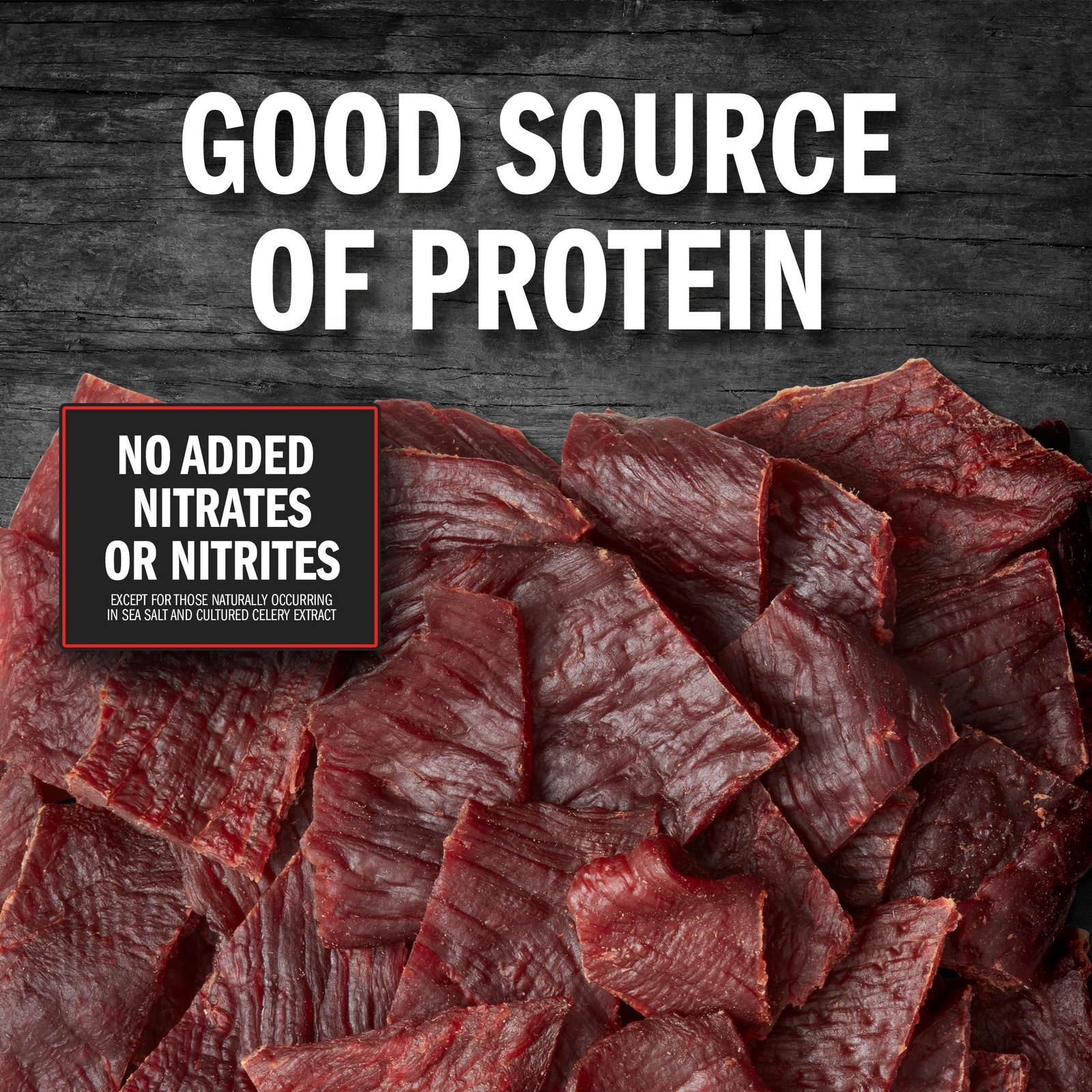 Beef Jerky, Original, Half Pounder Large Jerky Bag – Flavorful Meat Snack, Ready