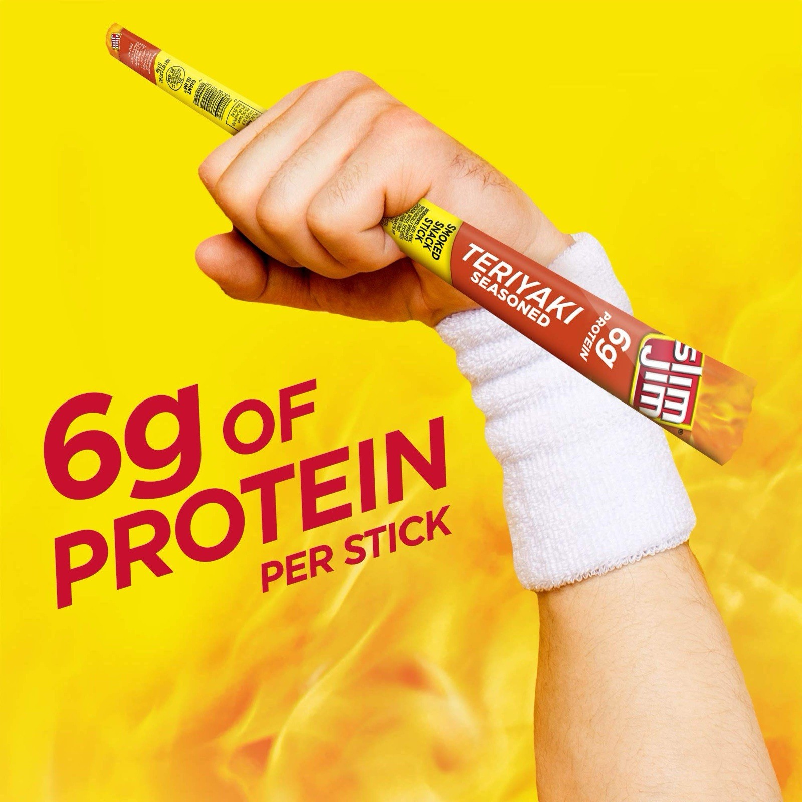 Slim Jim Giant Smoked Meat Sticks, Teriyaki 🥢0.97 oz. (24 Count)
