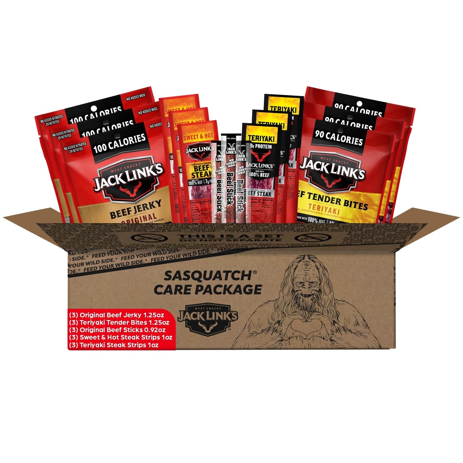 Jack Link’s Beef Jerky Holiday Gift Basket Variety Pack – Includes Delicious …