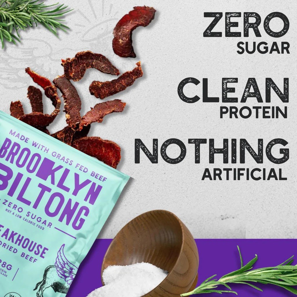 Brooklyn Biltong, Steakhouse Air Dried Beef, 2 oz
