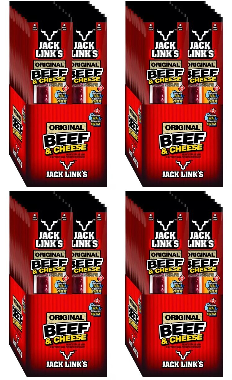 4 PACK – Jack Link’s Original Beef & Cheese Combo Pack, 1.2 oz – (16 Each)