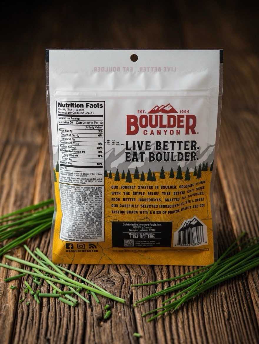 Boulder Canyon Trailhead Teriyaki Beef Jerky – 10g Protein, All-American Beef