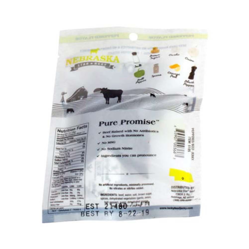 Black Pepper Beef Jerky | Pack of 3 | 1.5 oz | Nebraska Star Beef