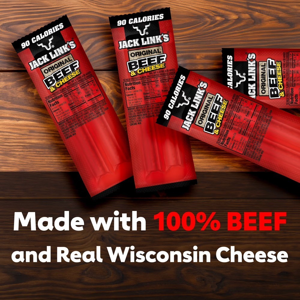 Fresh Beef & Cheese Snack Sticks 9 Pack – High Protein Low Carb Keto Friendly