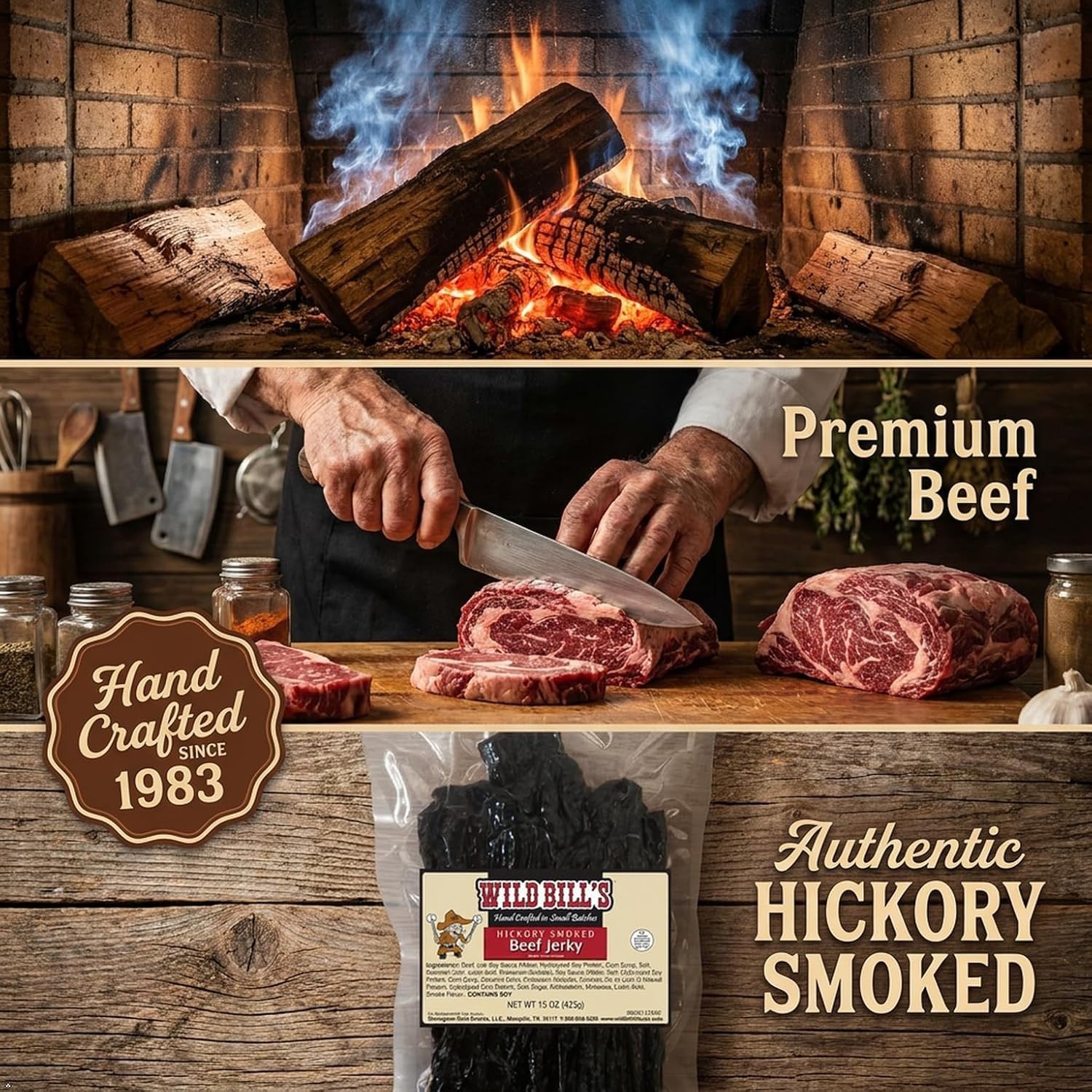 Low-Carb Beef Jerky Strips – 15 Oz Pack of 30 | Perfect Chewy Snack for All Ages