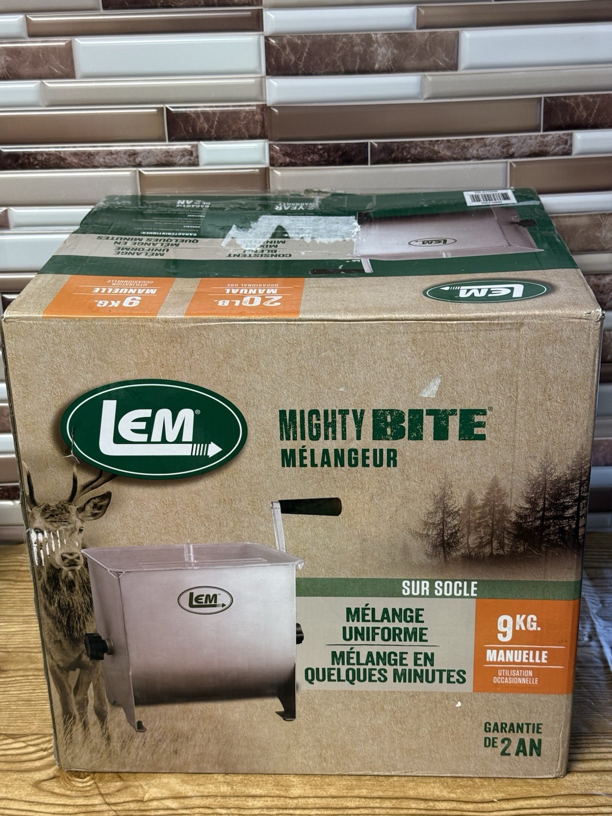 LEM Mighty Bite Manual Meat Mixer – NEW / OPEN BOX – INSPECTED – TESTED