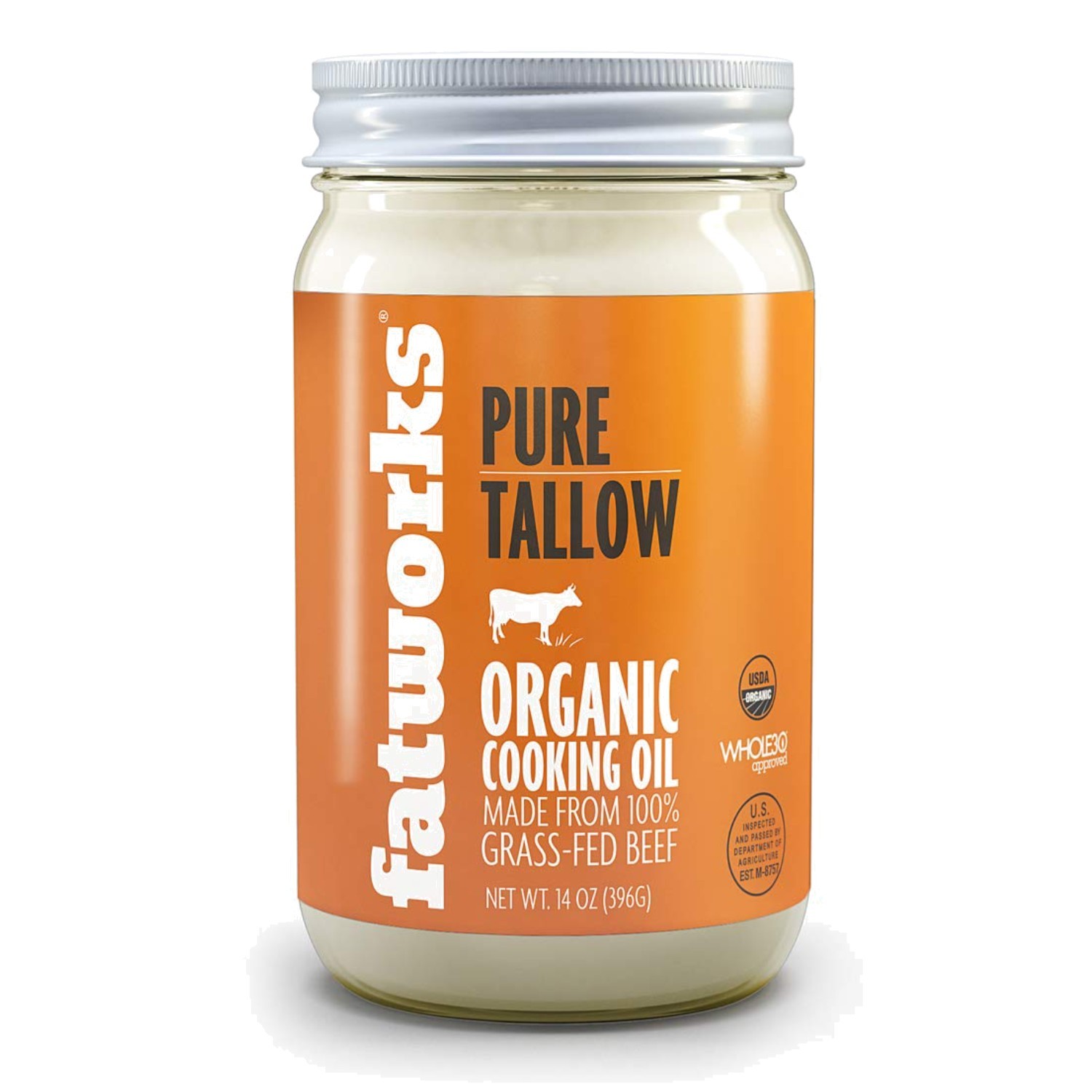 Certified Organic 14 oz Beef Tallow – Natural Cooking Fat & Skin Care Essential
