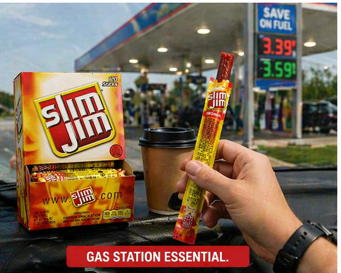 Slim Jim Snack Sized Smoked Meat Sticks, Original Flavor, 0.28 oz, 120 Count