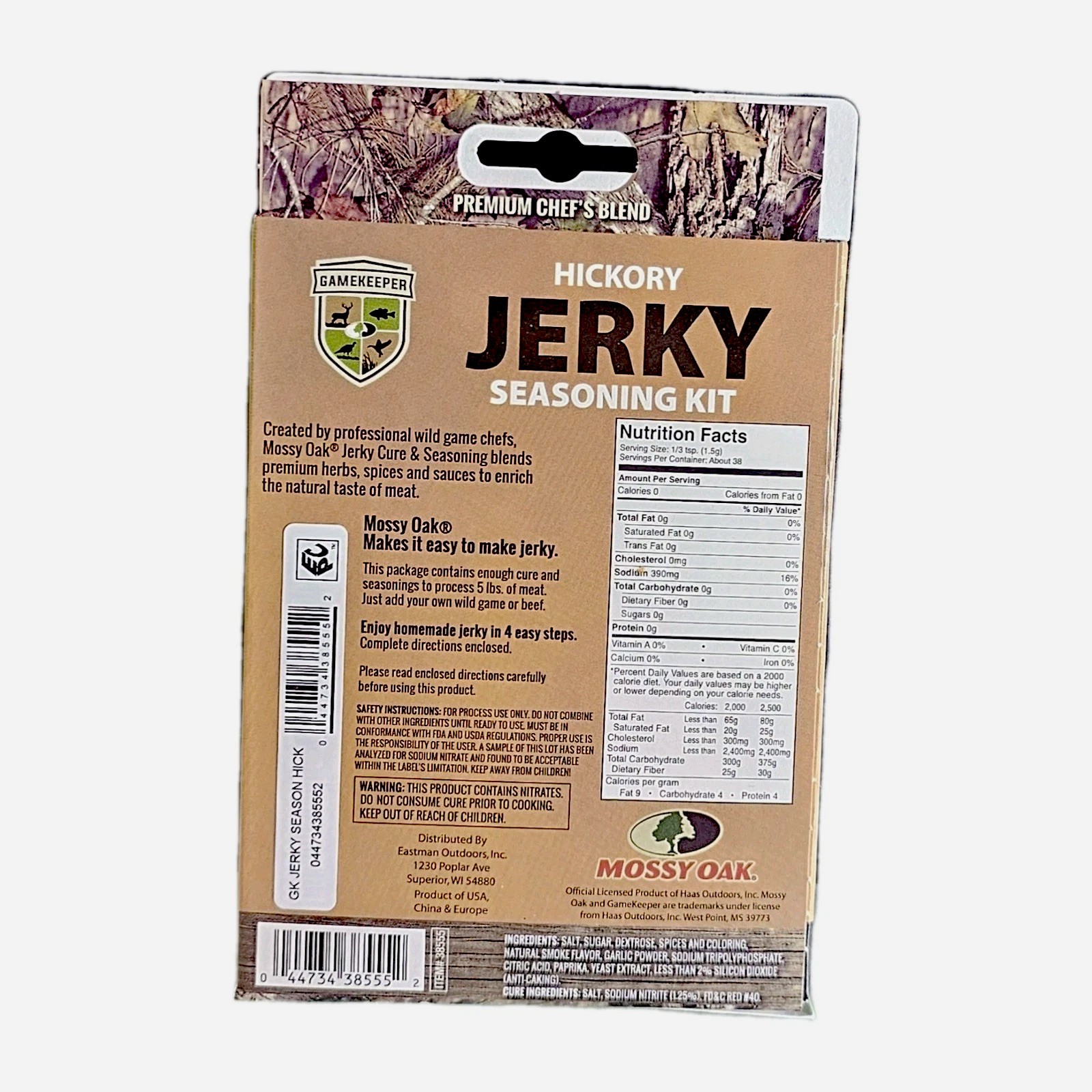 Mossy Oak Gamekeeper Hickory Jerky Seasoning Cure Kit BRAND NEW