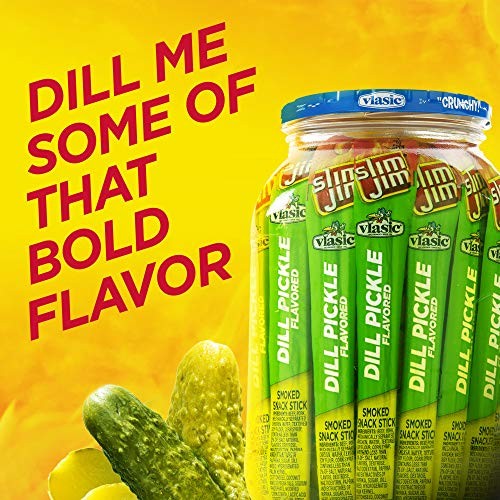Slim Jim Giant Smoked Meat Sticks, Vlasic Dill Assorted Flavor Names , Sizes