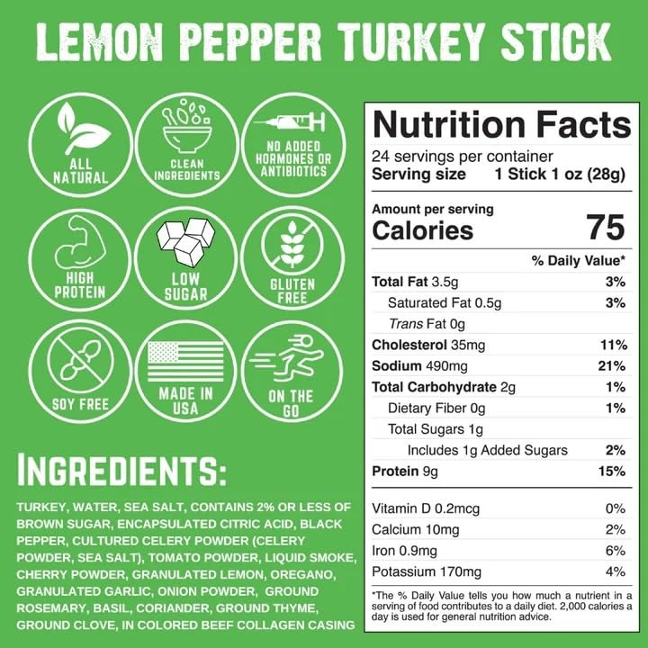 Righteous Felon Meat Sticks | 100% Turkey Sticks | Gluten Free & Keto Meat St…