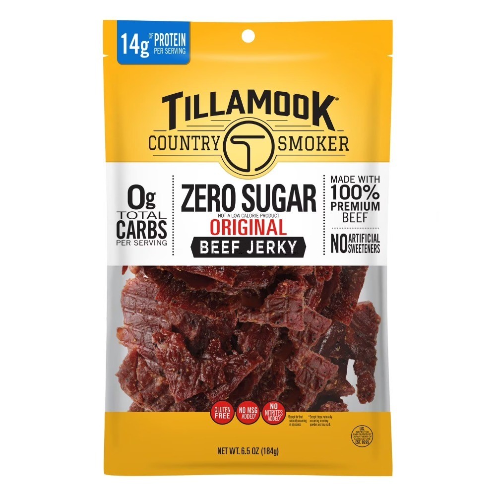 Zero Sugar Beef Jerky Original Flavor 6.5 Ounce (2 Pack)