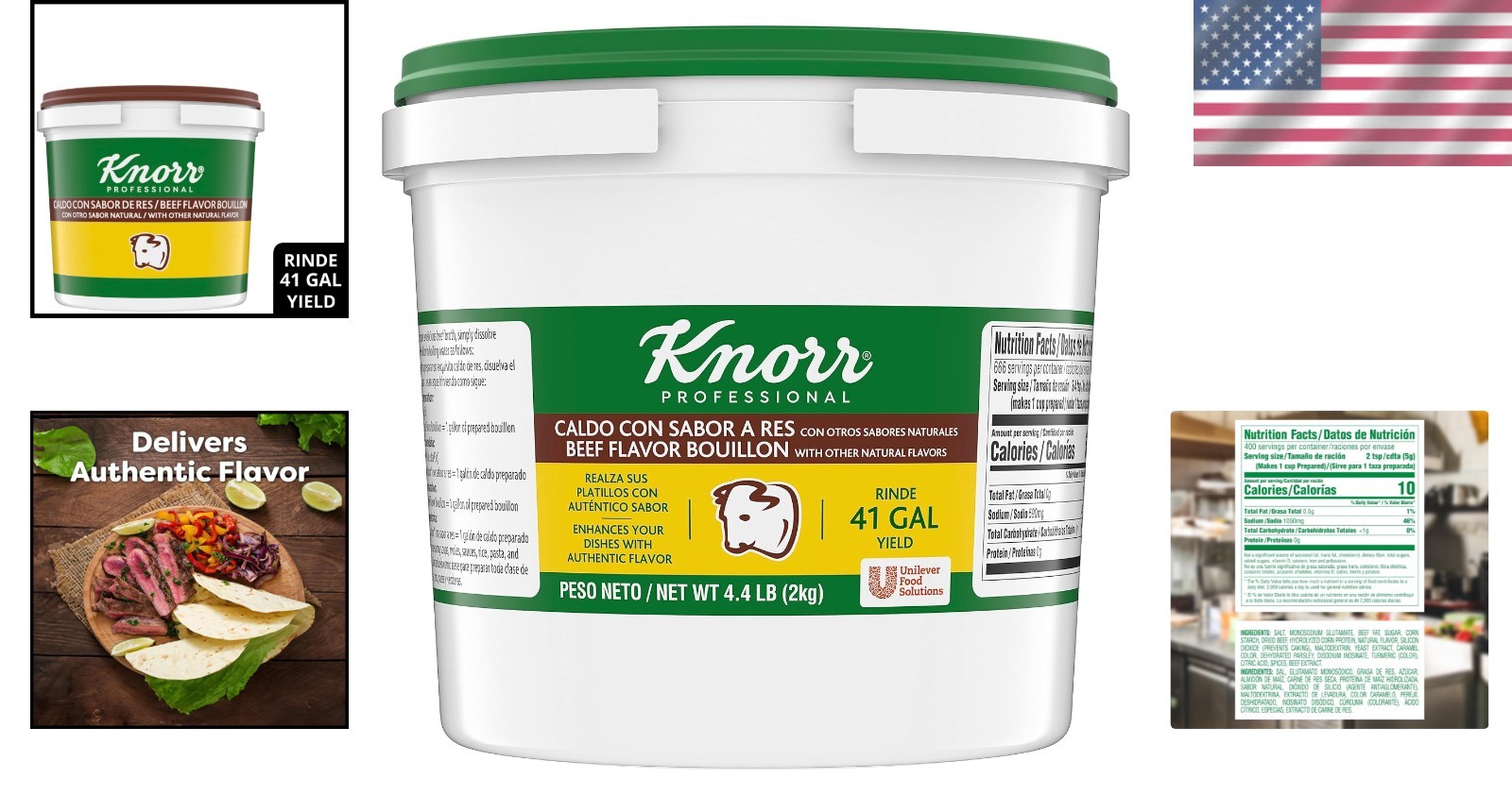 Knorr Professional Beef Bouillon Concentrate, 4.4 lbs