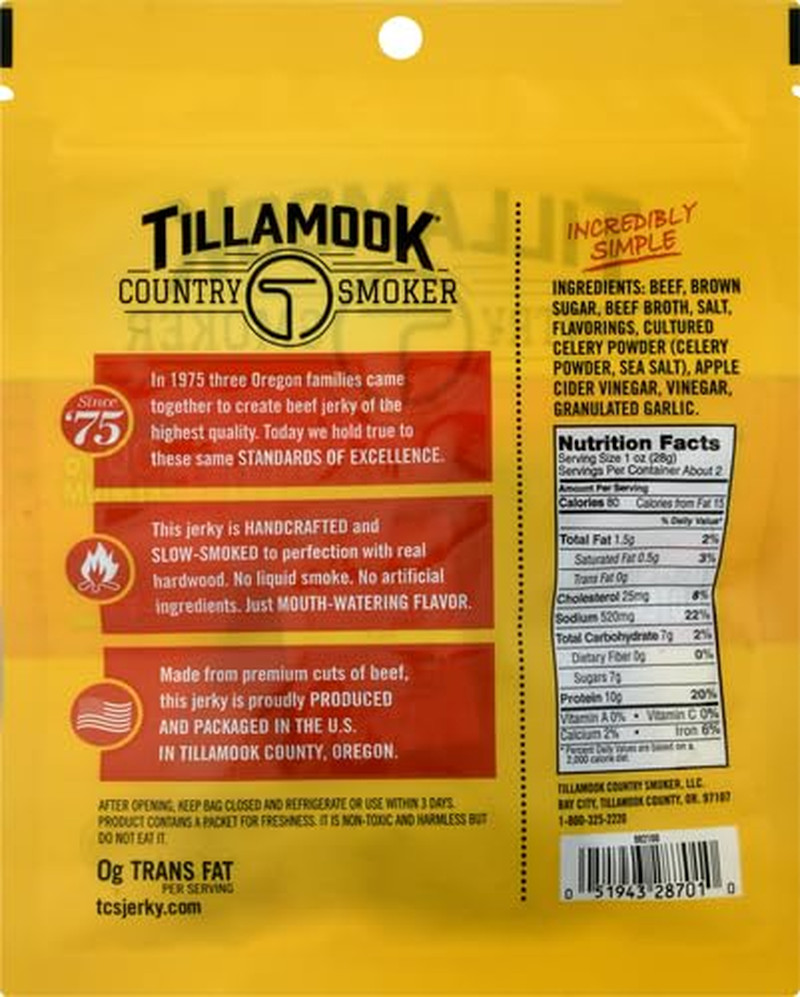 Real Hardwood Smoked Beef Jerky, Old Fashioned, 2.5 Ounce