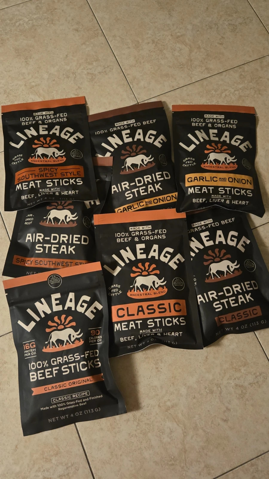 Lineage Provisions 100% Grass-Fed Beef Meat Variety