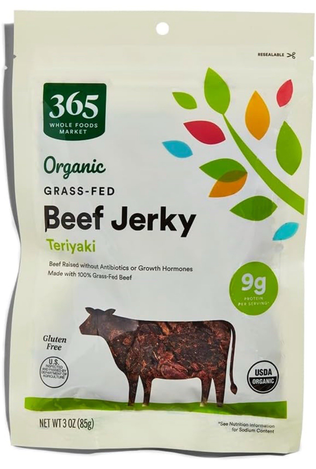 Organic Grass Fed Beef Jerky 3oz (Teriyaki)