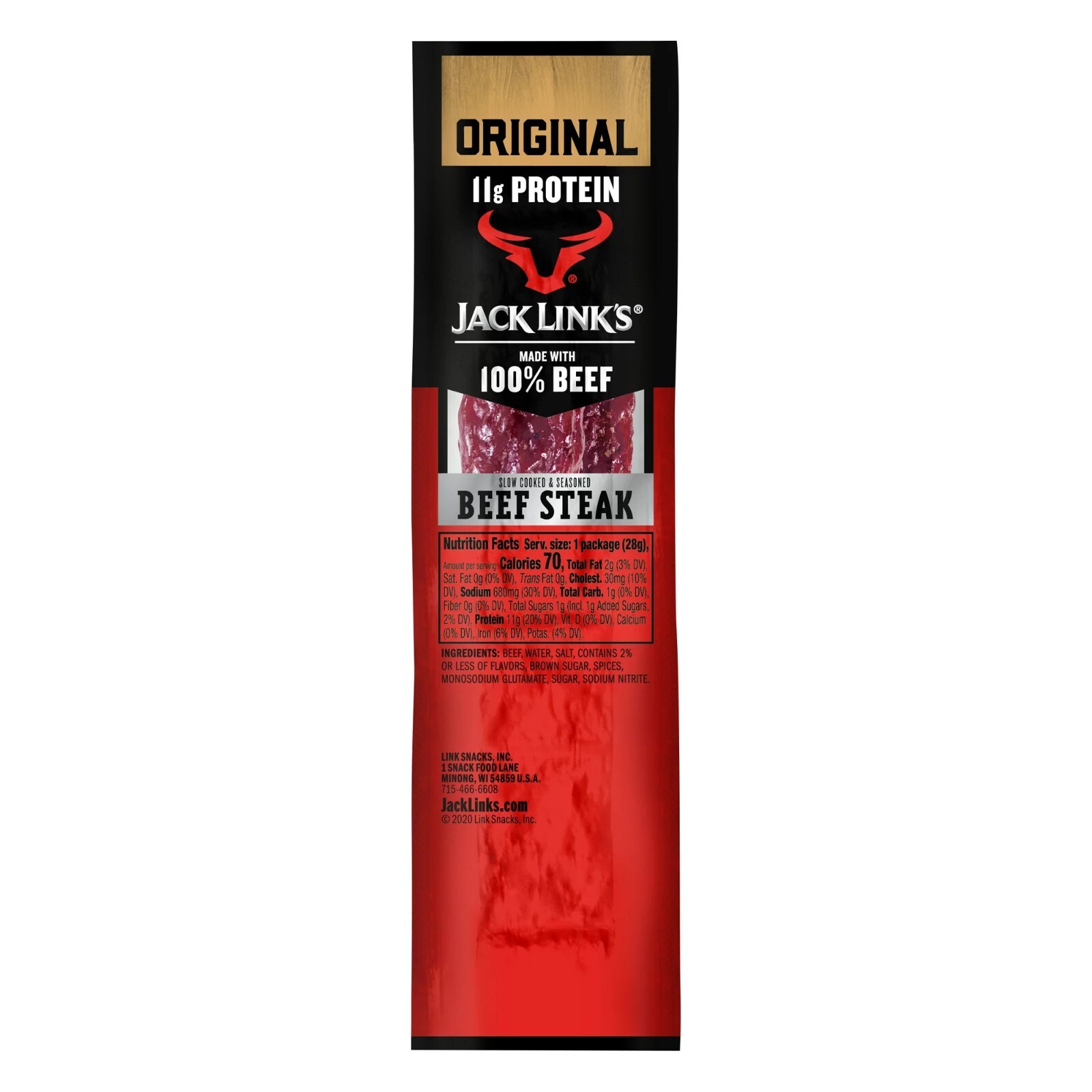 Jack Link’s Premium Cuts Beef Steak, Original, 1-Ounce (Pack of 12)