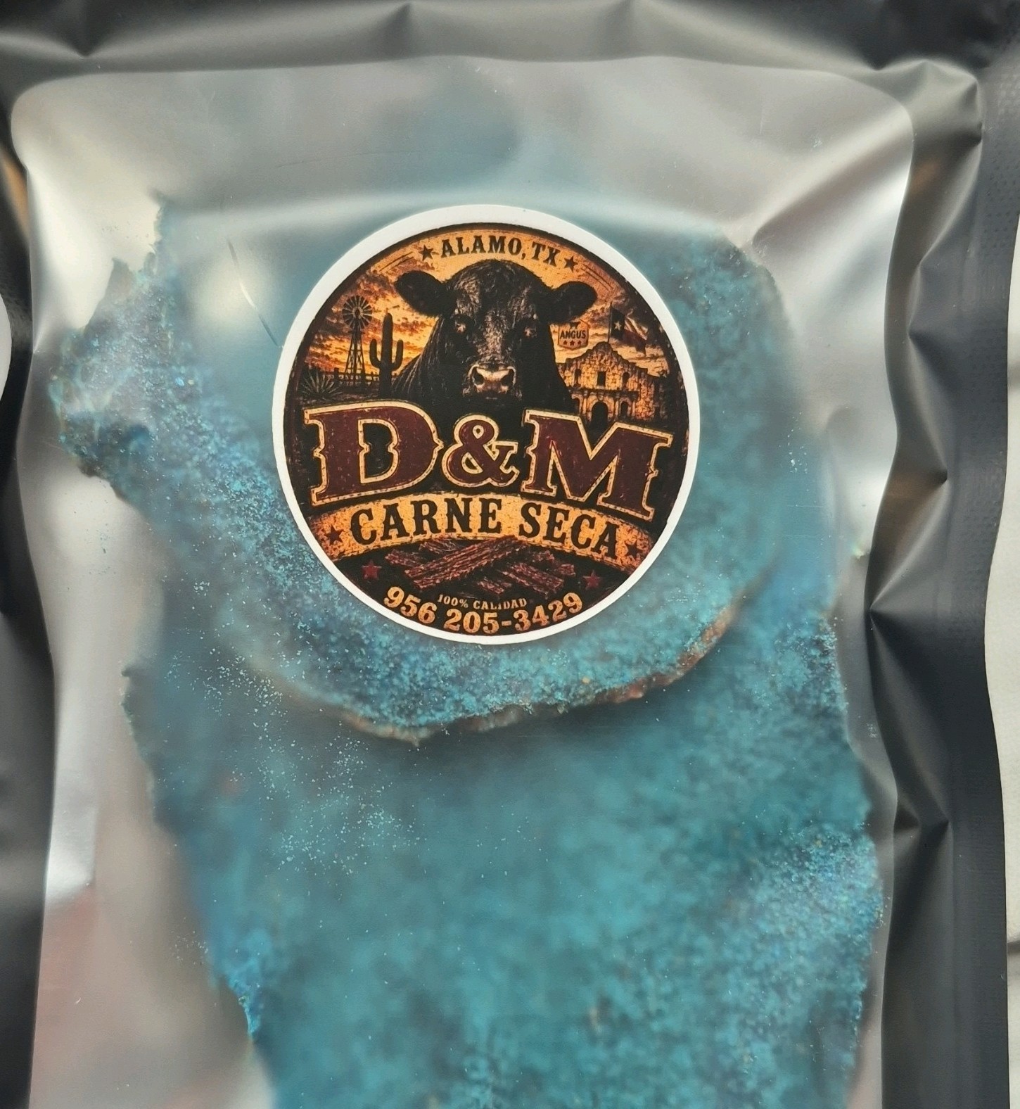 D&M Carne Seca Dried Cured Meat, Sealed Bag, 1 Pack, No Allergens Listed