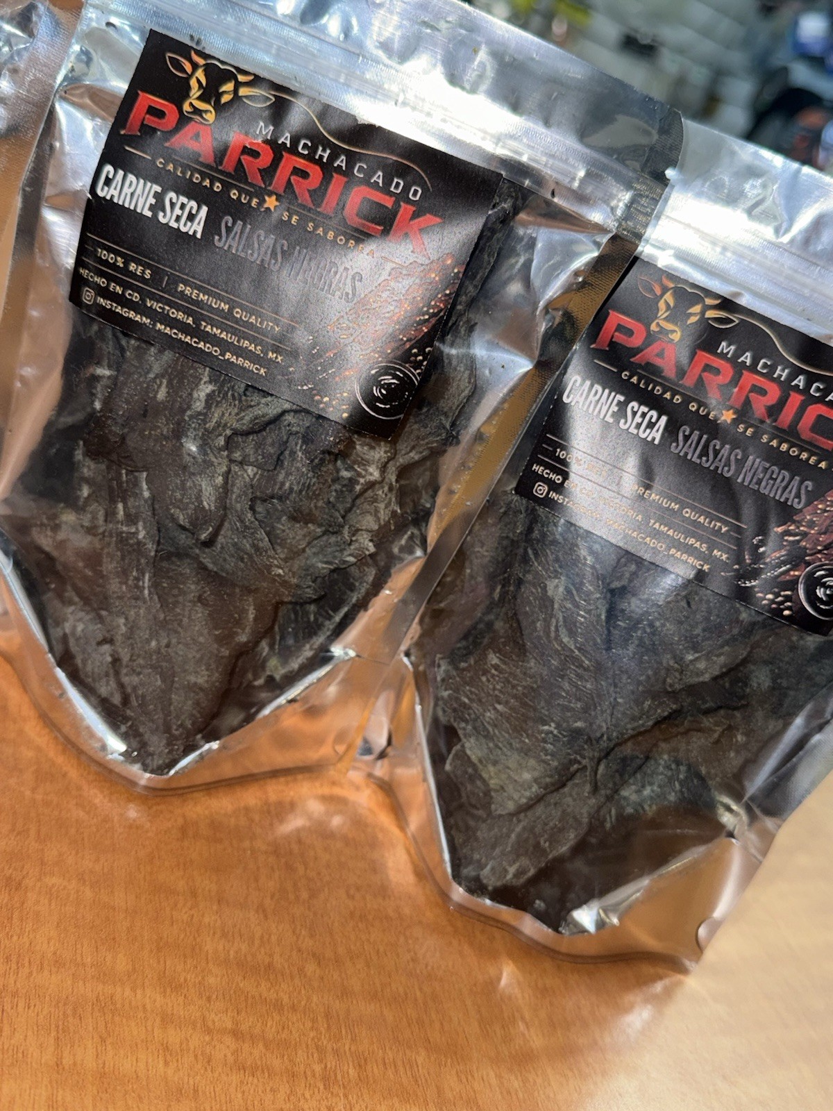 Beef Jerky( Carne Seca Parrick) Flavor Salsas Negras