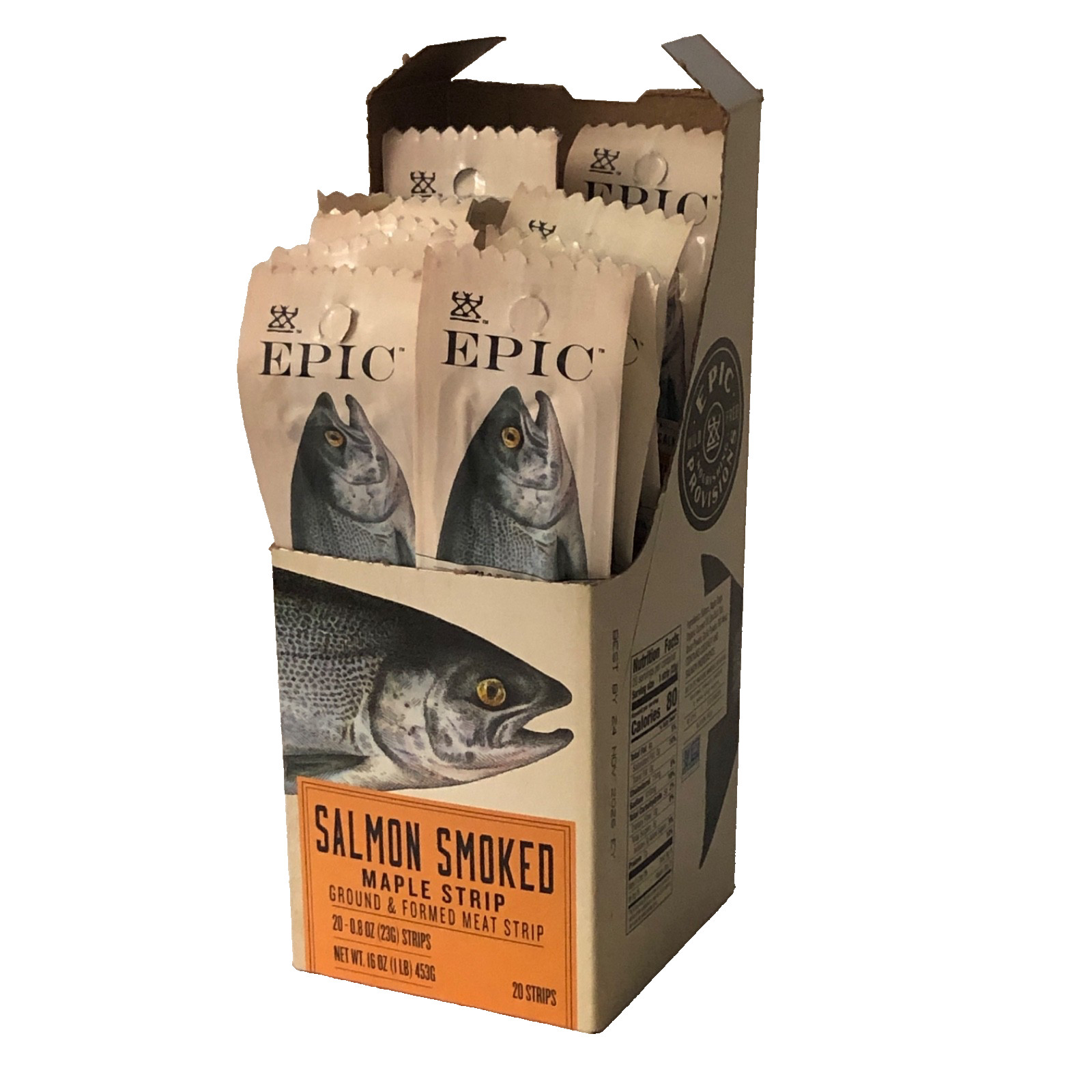 EPIC Smoked Maple Salmon Strip, 10 — 9.8 Oz