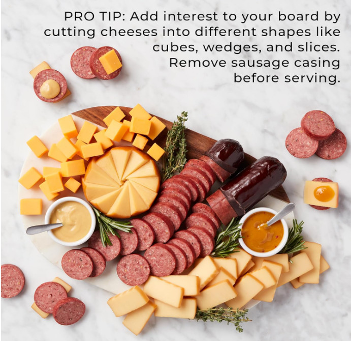 Gourmet Beef & Cheese Gift Basket Box Set – Charcuterie Meat Snack Food