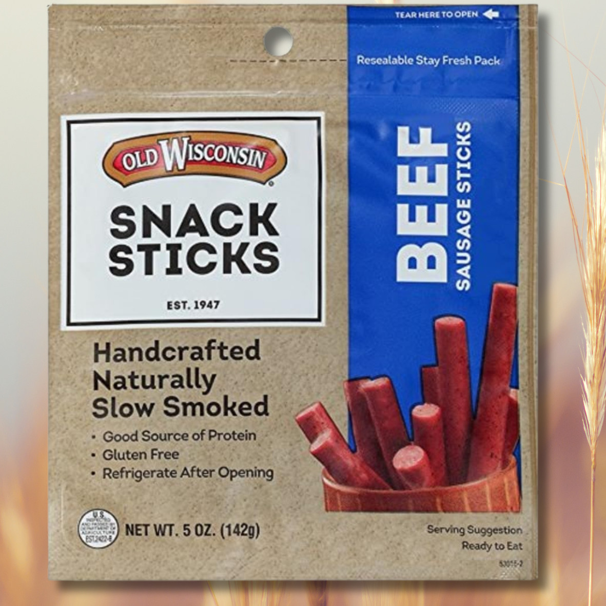 Beef Snack Sticks, 5 oz