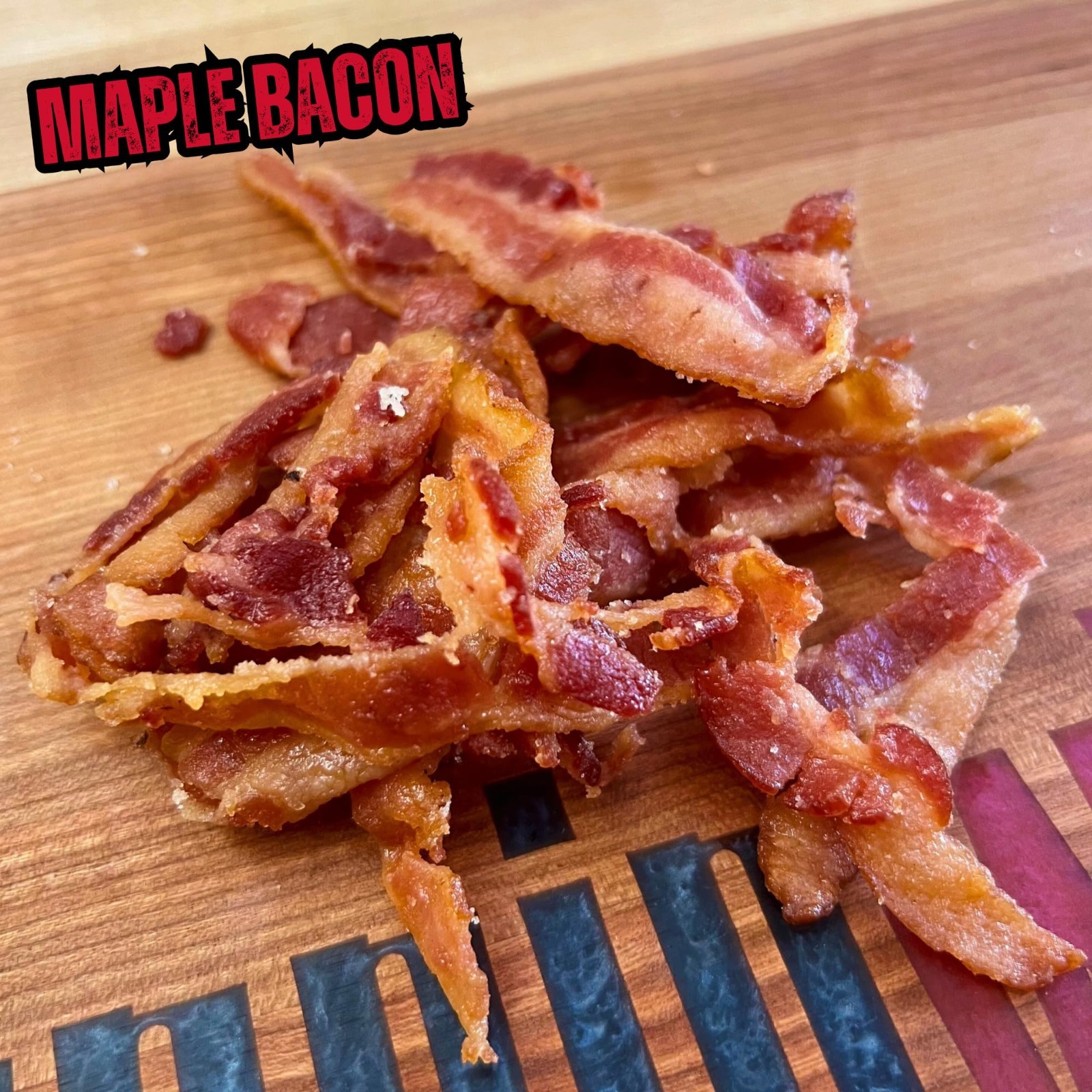 Savory Maple Bacon Jerky – 100% Real Uncured Thick-Cut Snack – 4oz (2 Bags)