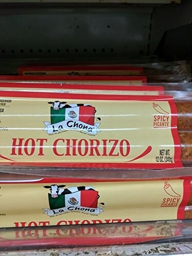 La Chona Hot Chorizo 12 Oz (4 Pack)