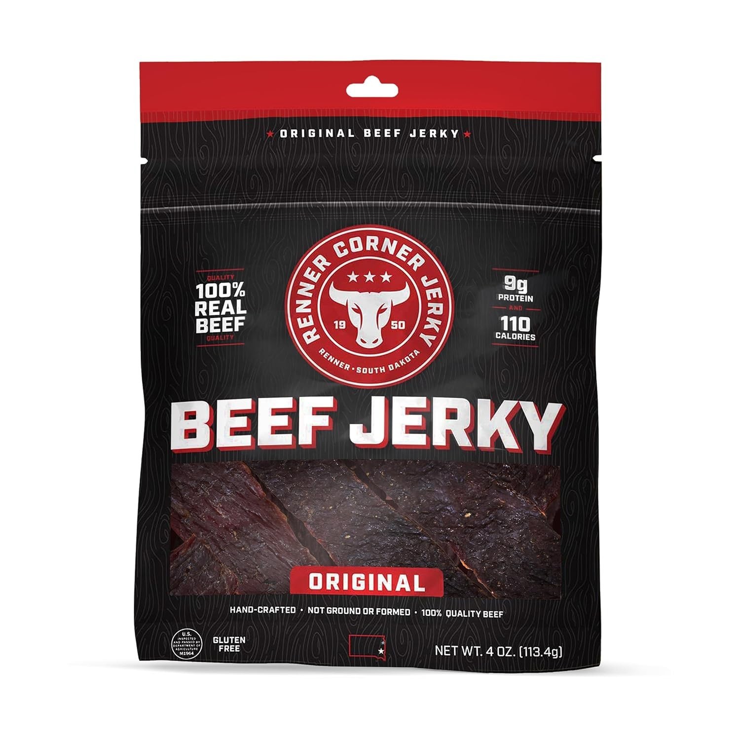 Renner Corner Jerky’s Original Beef Jerky – 100% Natural, Handcrafted, Premium