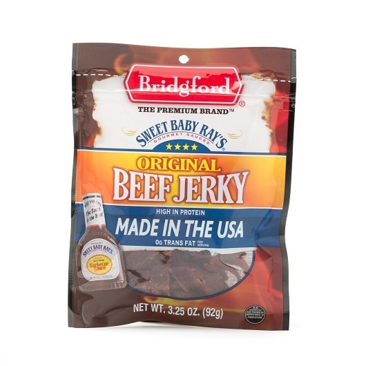 Bridgford Sweet Baby Ray s Original Beef Jerky, 3.25 Ounce, 12 Per Case