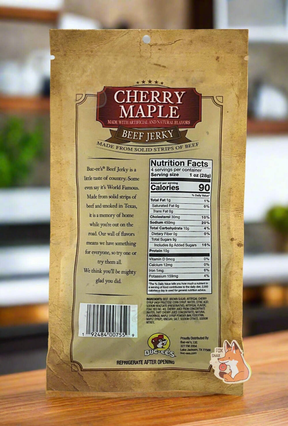 Buc-ee’s Cherry Maple Beef Jerky