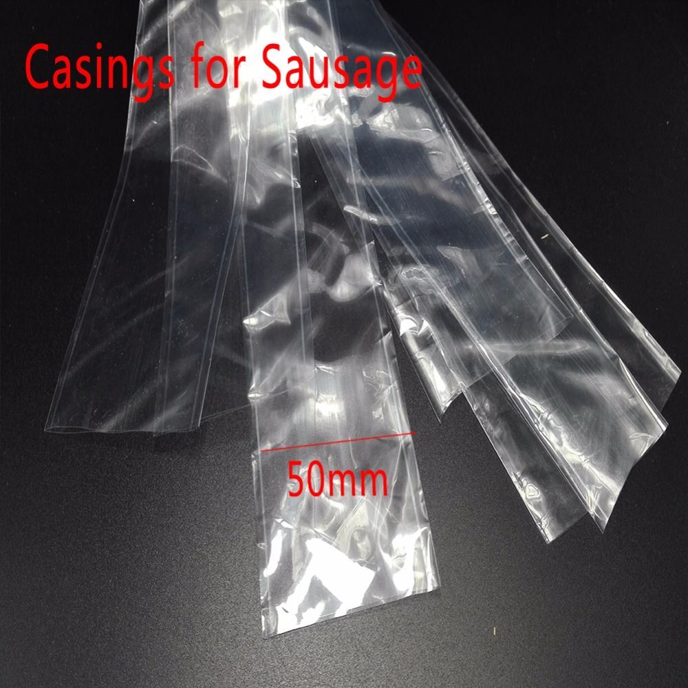 20 Meters Length Sausage Casings Shell Width 50mm For Meat Ham Poultry Inedible
