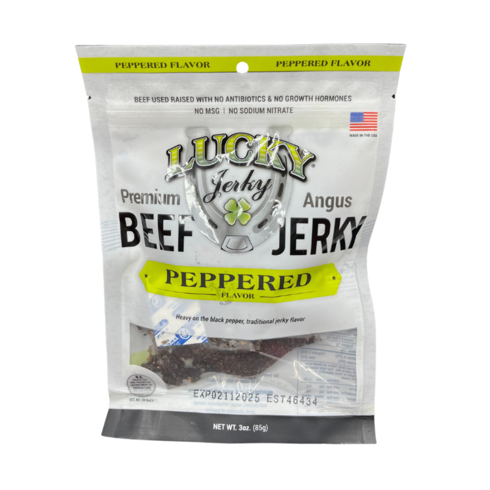 Black Pepper Beef Jerky | Pack of 12 | 3 oz | Nebraska Star Beef