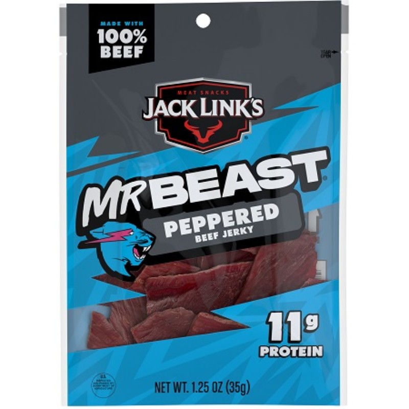 3x Jack Link’s Mr. Beast XL Beef Stick Peppered Spice Cooking Gourmet New 3oz