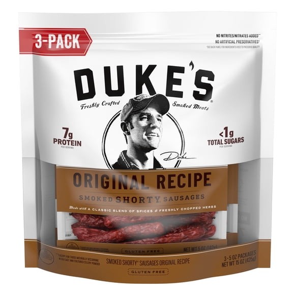 Duke’s Original Recipe Smoked Shorty Sausages, 5 oz., 3 pk.