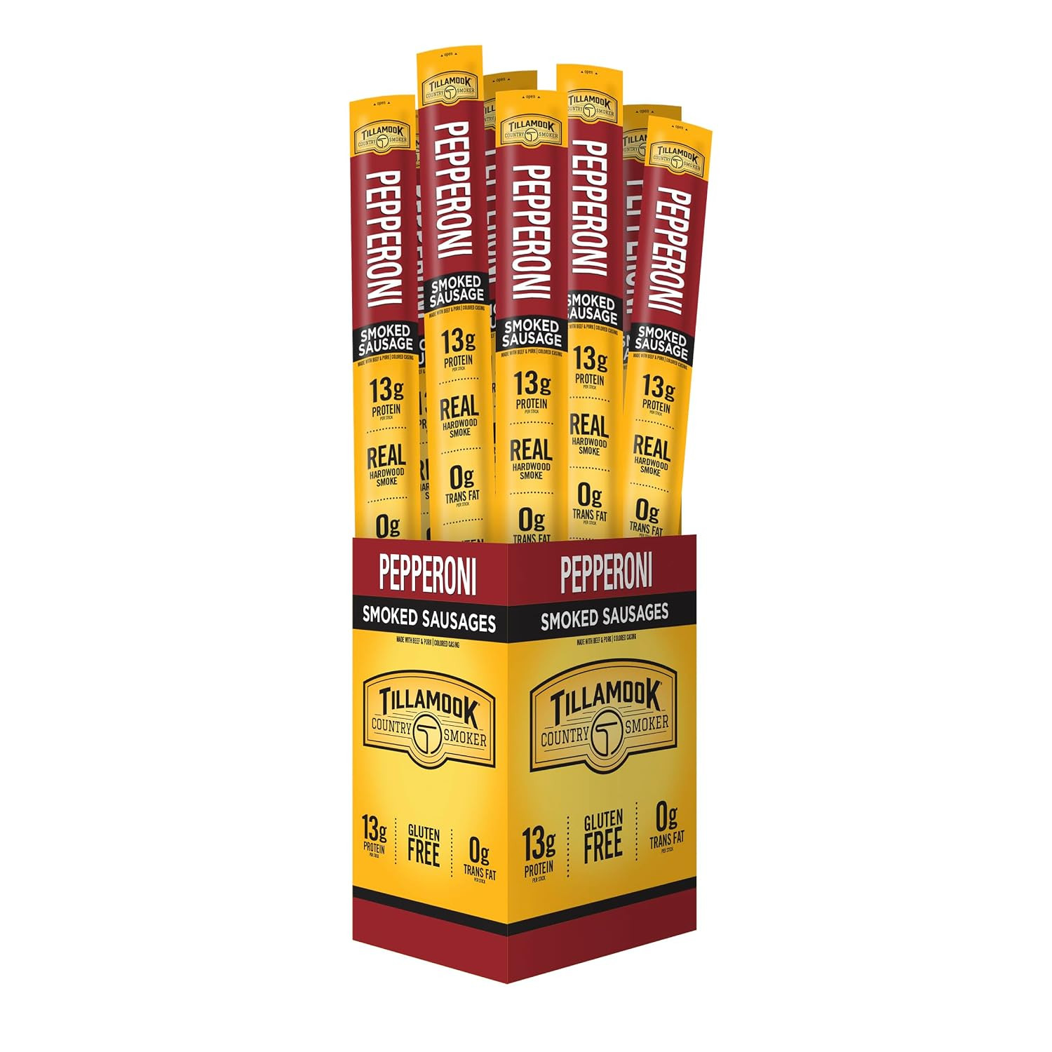 Real Hardwood Smoked Sausages, Hunter’S Sausage, 1.44 Ounce, 24 Count