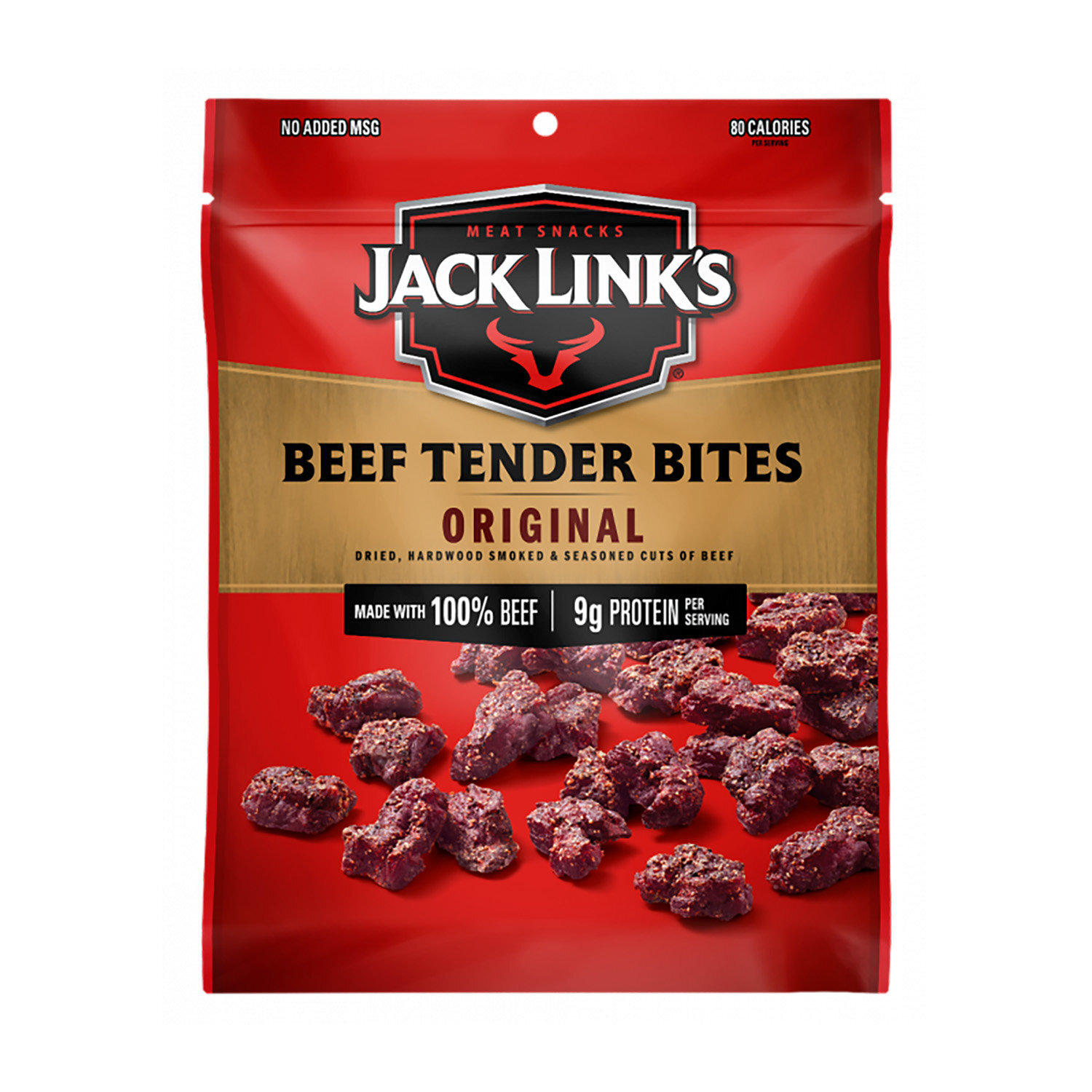 Jack Link’s Beef Tender Bites, Original Flavor, Protein-Rich Snack, 3.25 oz Bag