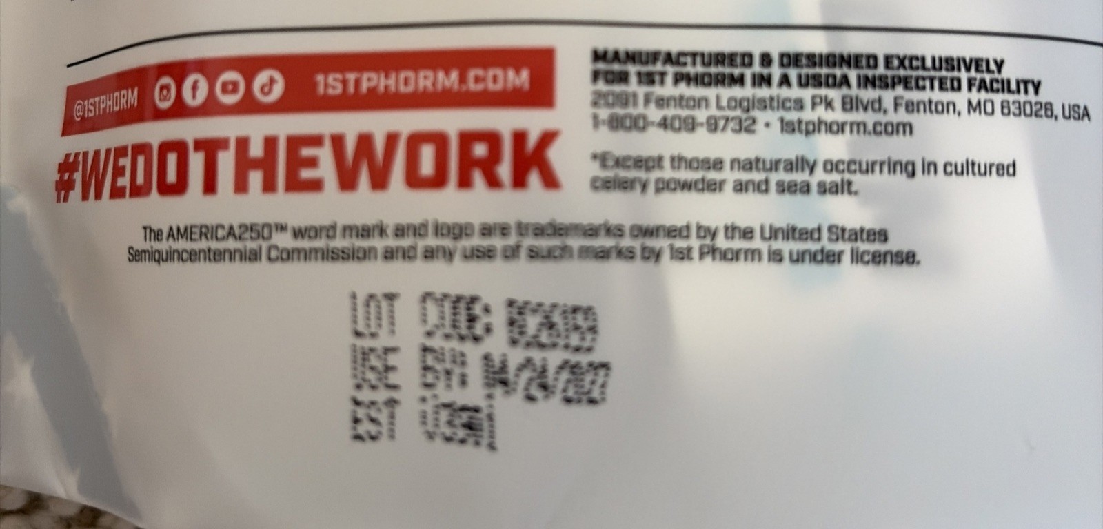 6 Pack 1st Phorm Sharp Cheddar, Original, BBQ Protein 84 Total Mini Meat Sticks