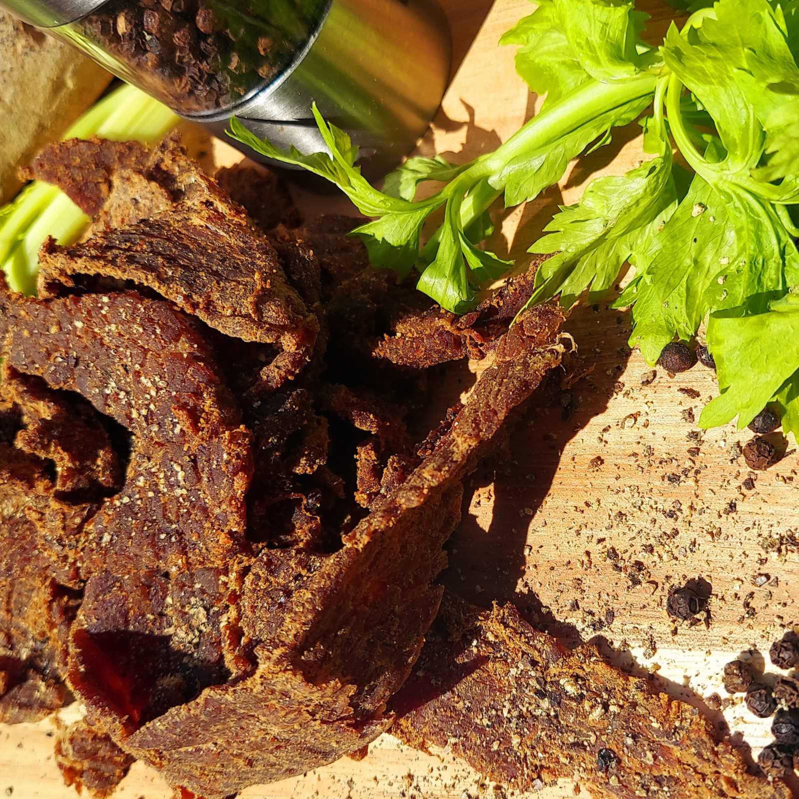 CRACKED BLACK PEPPER Brisket beef jerky Big 7oz.bag FRESH smoked weekly