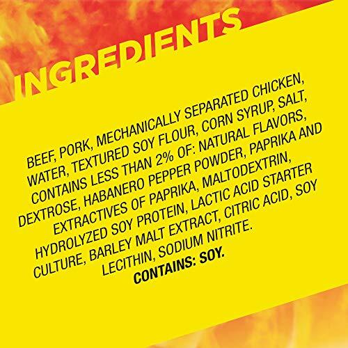Slim Jim Giant Smoked Meat Snack Stick, Hot Af Flavor, Keto Friendly Snack, 0…