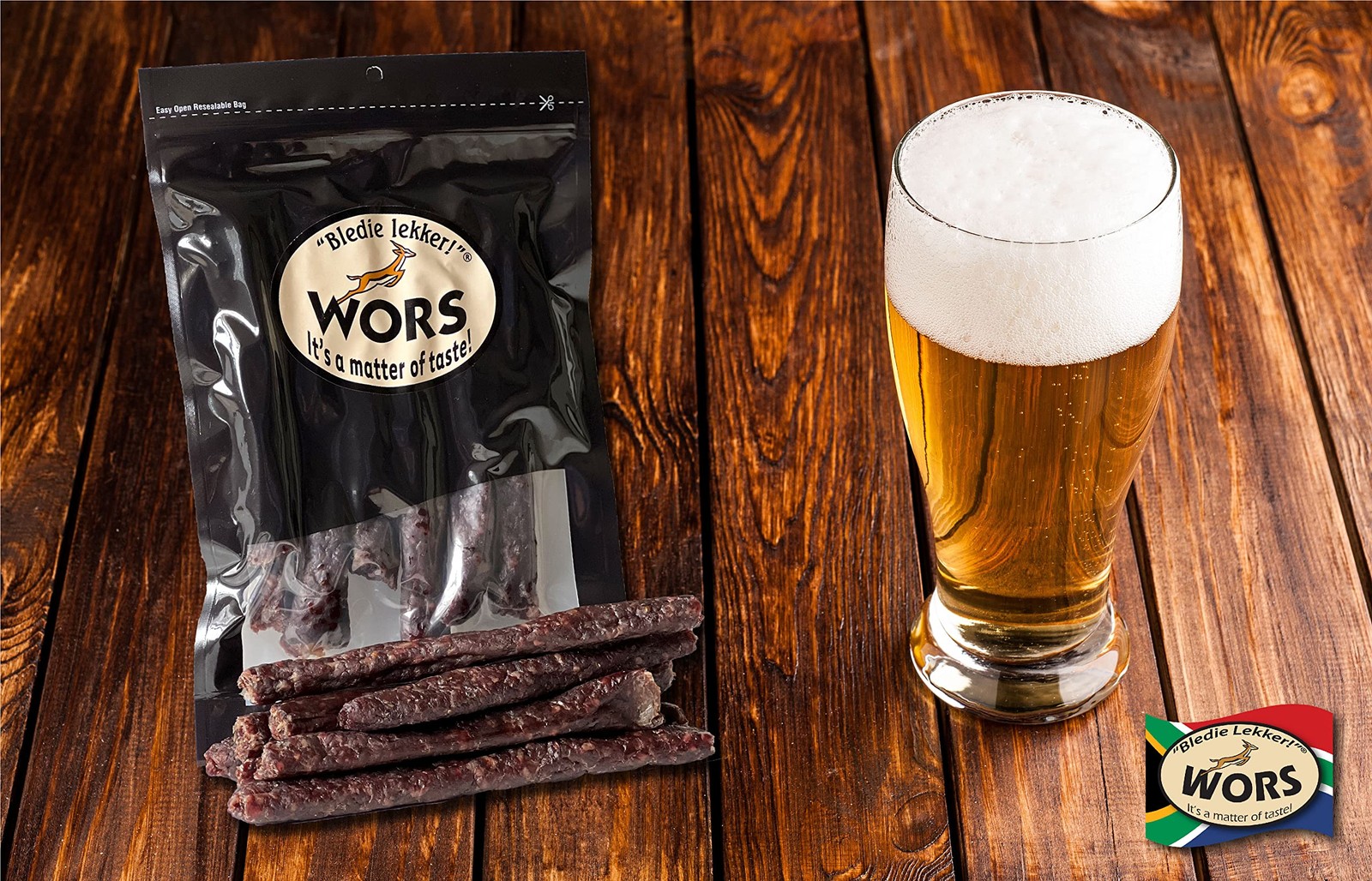 Bledie Lekker Droewors Dried Sausage 8oz