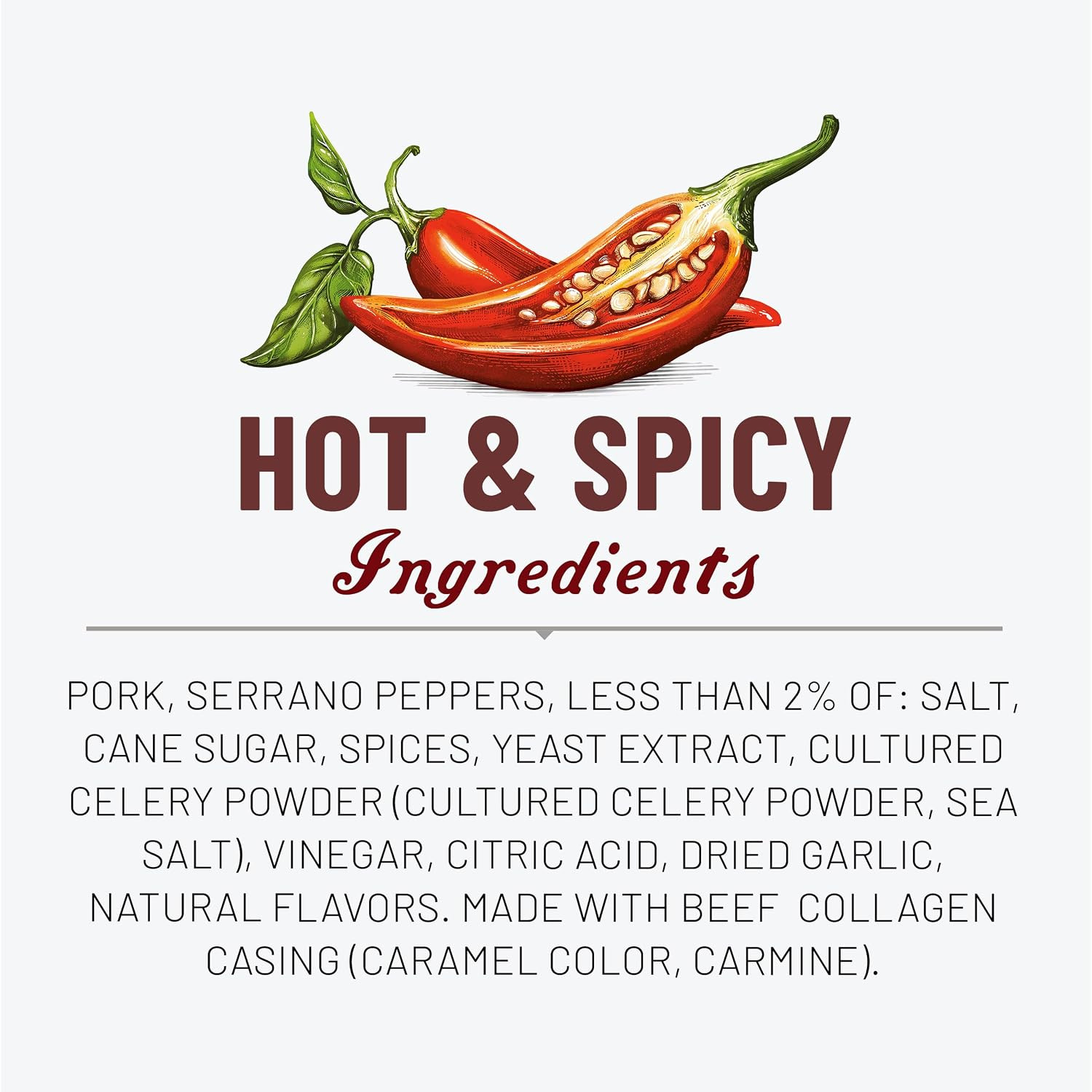 Duke’S Pork Hot & Spicy Smoked Shorty Sausages, 7G Protein per Serving, 2.5 Oz