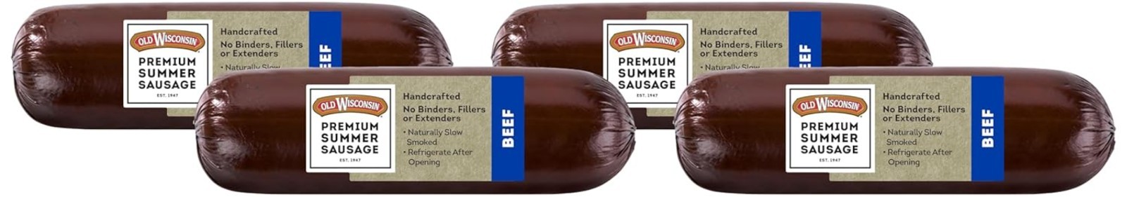 Summer Sausage, 100% Natural Meat, Charcuterie, Ready to Eat, High Protein, L…
