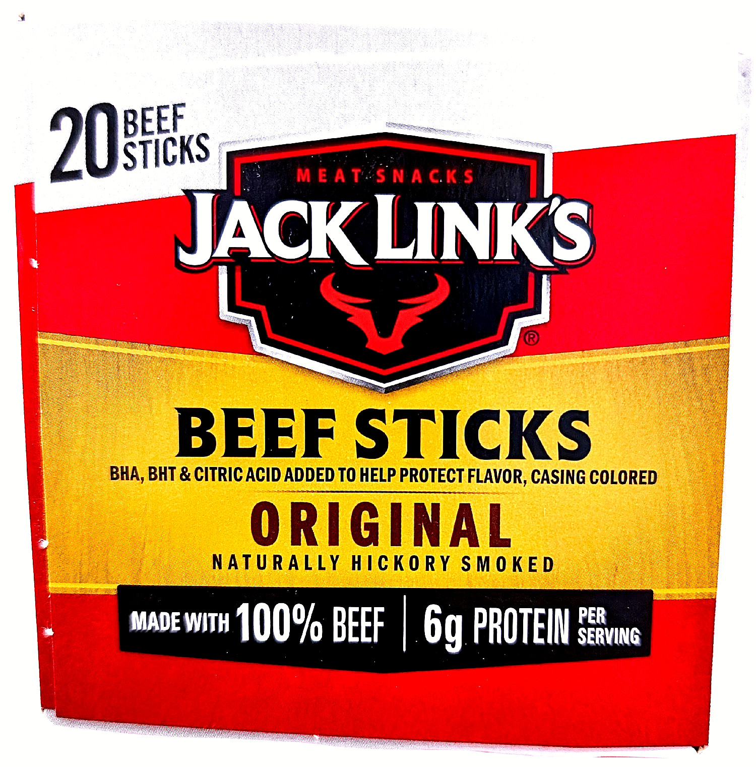 Jack Link’s Beef Sticks Original Hickory Smoked Snacks 18.4 Ounce Box EXP 07/26