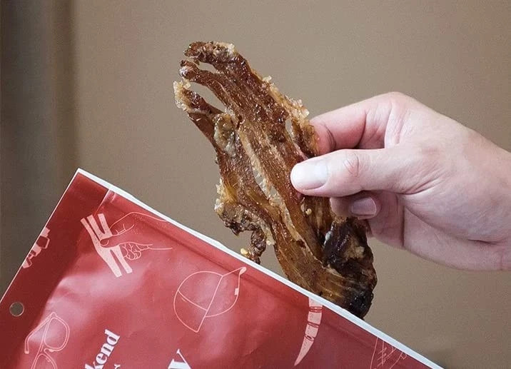 Weekend Jerky Beef Brisket 2oz Grass Fed Gluten Free Sweet Spicy Crispy
