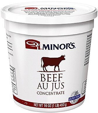 Minors Beef Au Jus Concentrate 16 Ounce Gluten Free Flavor for Soups Stews