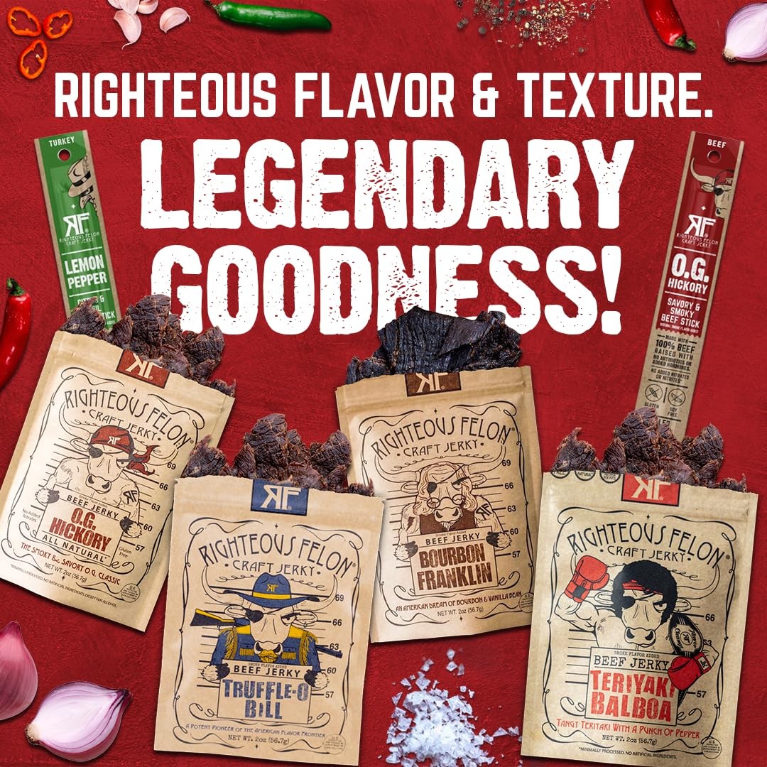Savory Beef Jerky Variety Gift Pack – Great Gifts for Men | Gluten Free, High Pr
